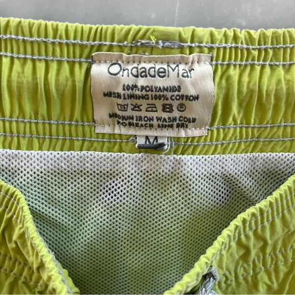 OndadeMar Swim Trunks. Lime green. M - Picture 4 of 7